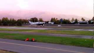 TBM 850 G1000 short field TO and Landing [upl. by Adnuahsar]