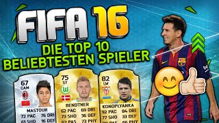 TOP 10 BELIEBTESTE SPIELER in FIFA 16 [upl. by Ennaegroeg]