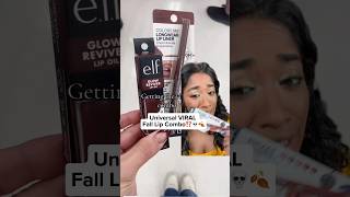 Trying the ✨VIRAL✨ fall lip combo on brown skin and how to make it browngirlfriendly [upl. by Barbur]