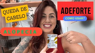 MELHOR SUPLEMENTO PARA QUEDA DE CABELO ADEFORTE RESENHA  COMO USAR ADEFORTE [upl. by Sheff]