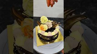 bakery chocolate forest cake decoration ideas chocolatecake cake youtubeshorts shorts videos [upl. by Hgierb]