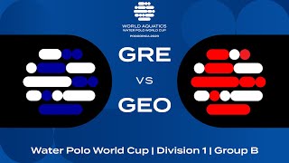 LIVE  Greece vs Georgia  Water Polo World Cup 2023  Group B [upl. by Micki]