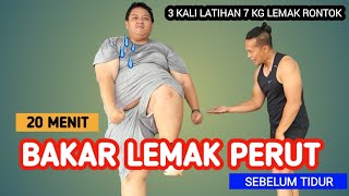 20 MENIT BAKAR LEMAK PERUT SEBELUM TIDUR [upl. by Ahsaet242]