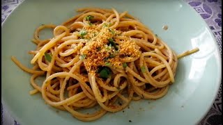 Pasta con anchoas  Receta Deliciosa muy Fácil y Rápida [upl. by Azarcon136]