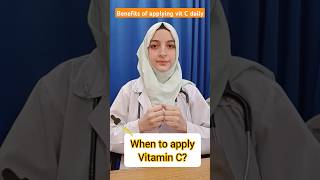 Vit C serum benefitswhen to apply vit C on face trendingshorts skincare viralvideo vitaminc [upl. by Areehs]