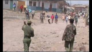 RAW CLIPS FROM KENYAS POST ELECTION VIOLENCE PT 1 © W I R MEDIA 2007 [upl. by Dimphia]