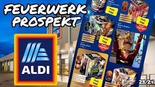 ALDI FEUERWERK PROSPEKT 202324  Aldi Vuurwerk Folder Duitsland [upl. by Annawoj644]