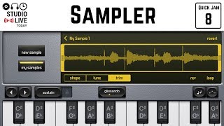 How to use the sampler in GarageBand iOS iPhoneiPad [upl. by Goodman712]