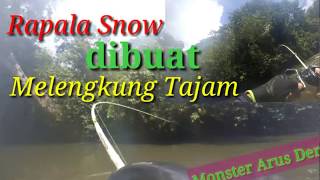 Rapala Snow dibuat melengkung tajam oleh penghuni arus deras [upl. by Cutcliffe]