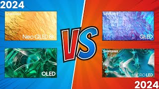 2024 NEW Samsung TVs  QLED vs Neo QLED 8K vs QDOLED vs Micro LED Which is better [upl. by Latsyek]