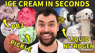 Making 11 Liquid Nitrogen Ice Cream Flavors That Shouldnt Exist [upl. by Ainitsirc]