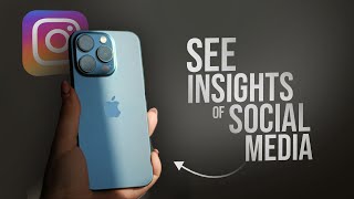 How to See Insights of Social Media Channels on iPhone tutorial [upl. by Lak223]