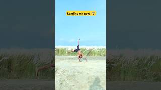 Landing cut front FLIP 😱shortsyoutubeshorts cutfrontflip shortsfeedshortsvideorajnishflyking [upl. by Reivaz]