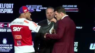 UFC on FX 7 Belfort vs Bisping Staredown [upl. by Massimo]