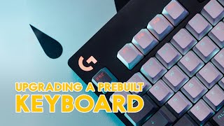 Upgrading My Prebuilt Keyboard  Logitech G PRO X [upl. by Aerdnaid]