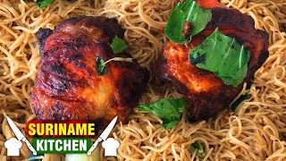 Tjauw Min Kip Recept Surinaams  Tjauw Min Chicken Recipe Suriname  Suriname Kitchen [upl. by Malsi939]