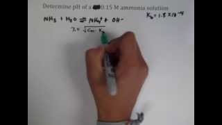 pH of an Ammonia Solution [upl. by Shoshana]