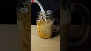 Simple cold coffee 🧋 shortsfeed asmrsounds asmreating coffee coldcoffee [upl. by Ayotal179]