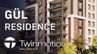 Twinmotion 20241  Gül Apartmanı Architecture Animation Clip  RTX4060ti  4K60P [upl. by Veneaux]