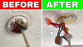 How to Replace a Ceiling Light Fixture like the pros [upl. by Kimbra806]