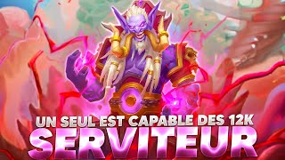 FAIRE GROSSIR UN SEUL SERVITEUR POUR LES 12K  Maverick Hearthstone Battlegrounds [upl. by Sirak871]