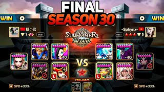 SEASON 30 FINAL TARS vs SPHYNX BO5 in Summoners War Legend Tournament S30 [upl. by Birchard531]