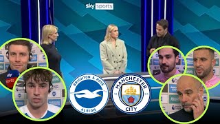 Brighton vs Man City 21 Post Match Analysis  ORiley Guardiola Hurzeler Walker Gundogan Reacts [upl. by Leahcir]