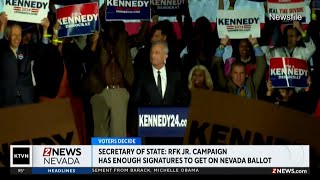 RFK Jr gets enough signatures to appear on Nevada ballot [upl. by Lacram]