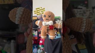 Thinking of you crochet amigurumi gingerbreadman voodoodoll crochetforbeginners handmade [upl. by Lehte627]