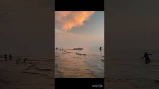 Parky sea beachChittagong chorki networkerbaire reelsvideoシ nature sea [upl. by Allerie]