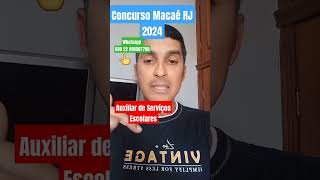 Auxiliar de Serviços Escolares  Concurso Macaé RJ 2024  Noções de Informática concursomacae fgv [upl. by Annairoc311]