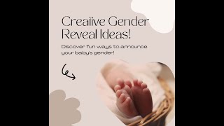 Creative Gender Reveal Ideas [upl. by Penney]