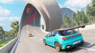 Racing The FASTEST Cars In BeamNG On The Craziest Track EVER [upl. by Caz]