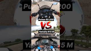 2024 Pulsar RS 200 vs Yamaha R15 M 🔥 Gear Challenge shorts r15m [upl. by Annenn]