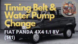 FIAT PANDA 4x4 11 8V 141  Timing Belt amp Water Pump Change [upl. by Akoek]