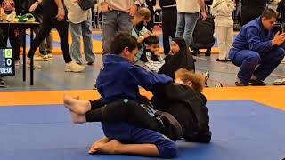 BJJ Kids Gi  20241019  Loss by Points  EUAN vs JAY  Brotherhood Haarlem  Lion Cub Jiu Jitsu [upl. by Gena]