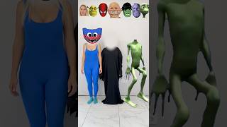 Huggy Wuggy VS Spiderman VS Hulk Wrong heads shorts by Leisi Crazy [upl. by Ewolram67]