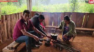 Intensas lluvias caen en el rancho y nosotros disfrutamos un rico atole y pan a orillas del fuego 😋🌧 [upl. by Cami]