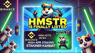 HMSTR Token The Next Big Crypto Listing on Binance  Super Earn Staking Opportunity [upl. by Eillehs]