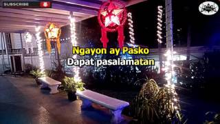 Tagalog Christmas Carols  Karaoke Version [upl. by Cummings]