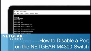 How to Disable a Port on the NETGEAR M4300 Managed Switch [upl. by Eduino]