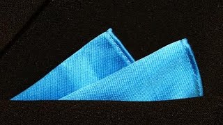 How To Fold a Pocket Square  2 Point Icebergs [upl. by Crespi910]