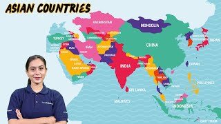 Discover the Geography of Asia Exploring Asian Countries and Their Map geography asiancountries [upl. by Ahsilla]