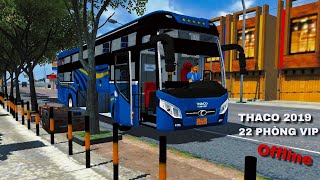 Bus Thaco 2019 offline mod for Bus simulator Indonesia 411 Mod xe Thaco 2019 22 phòng Vip Bussid [upl. by Eirrehc268]