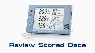 MemoryLoc Datalogging Traceable Hygrometer  Review Stored Data Instructional Video [upl. by Moe]