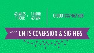 Unit Conversion amp Significant Figures Crash Course Chemistry 2 [upl. by Bohon]