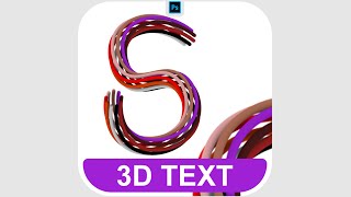 How to Make 3D text in Photoshop Step by step Tutorial in DESCRIPTION [upl. by Peale]