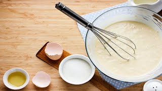 Recette  Pâte à crêpes pour 4 [upl. by Drugi380]