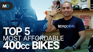 Top 5 Most Affordable 400cc Bikes  Behind a Desk [upl. by Nossyla]