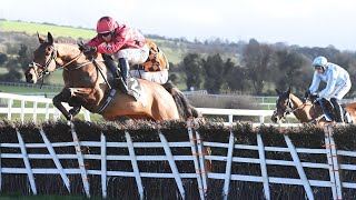 HISPANIC MOON returns to winning ways in the Quevega Mares Hurdle as Gala Marceau flops [upl. by Ainoyek]